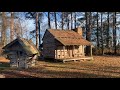 Vintage Hand Hewn Log Cabin for Sale