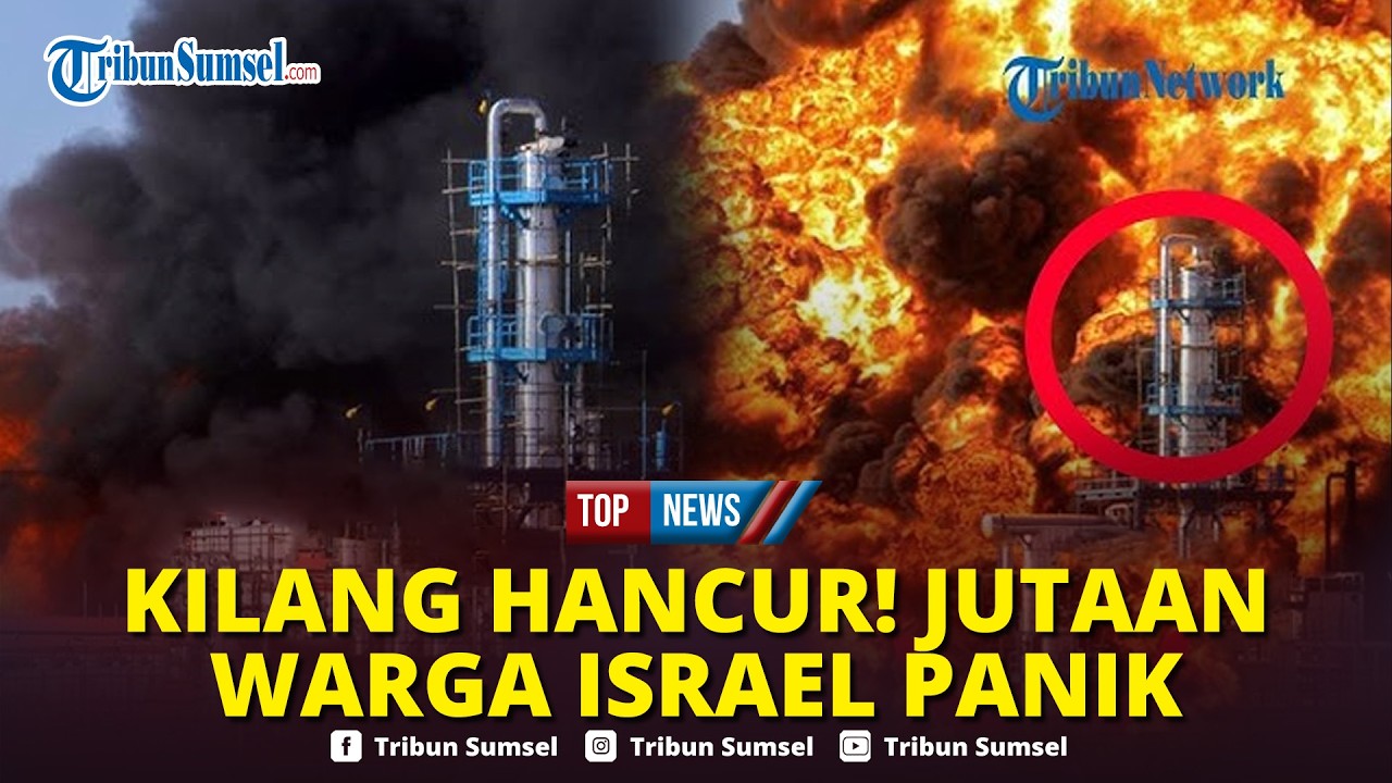 🔴Rangkuman Iran-AS: Kilang Minyak dan Pangkalan Militer Israel Remuk, Jutaan Warga Zionis Panik Lari