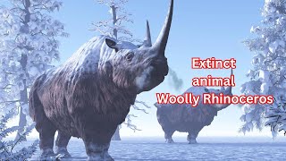 Extinct animal Woolly Rhinoceros /10 lines on Woolly Rhinoceros #rhino #extinctanimals #iceage