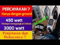 Cara agar Listrik 450 watt bisa ngangkat beban 3000 watt, bahayakah ?