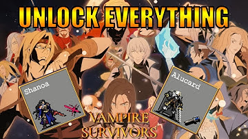 How to UNLOCK EVERYTHING in Vampire Survivors: Ode to Castlevania