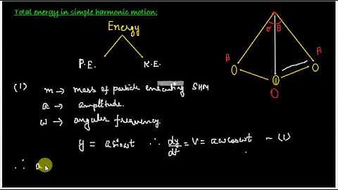 Total energy in SHM(Grade11, Physics, CBSE, ISC, IBDP) Video P11.10