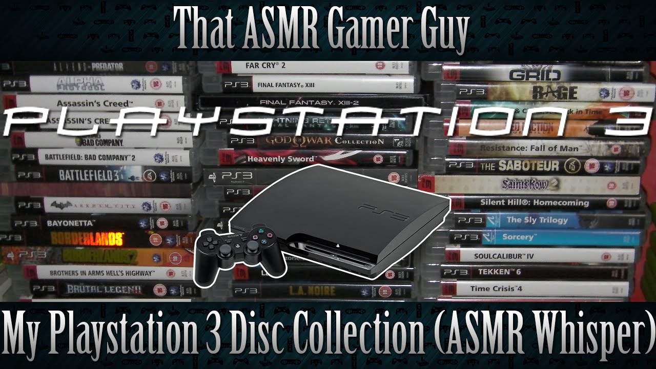 {ASMR} My PS3 Disc Collection 60+ Games (Male Whispering)