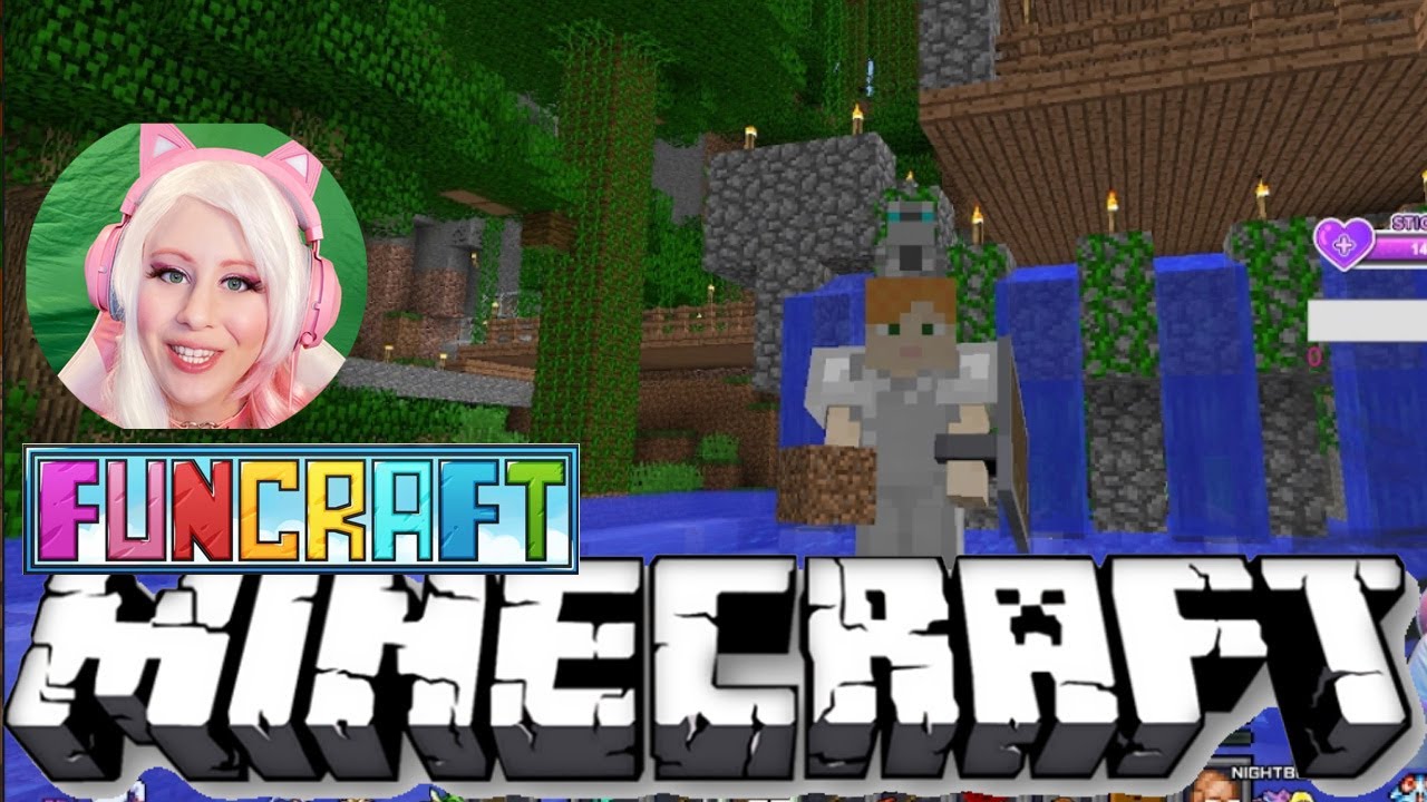 Building the Aqueduct - FunCraft Minecraft Survival Let's Play Episode 39