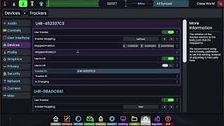 Working on Vive Tracker Settings