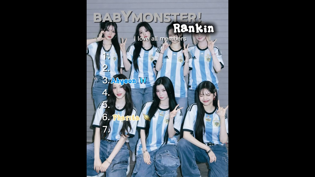 My top of babymonster #kpopgrupo #music #kpop #nomedejenenflop #babymonster #ygentertainment