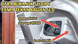 Cara Buka Jok Scoopy 2024 Tanpa Ribet | Cara Menggunakan Emergency Key All New Scoopy 2024