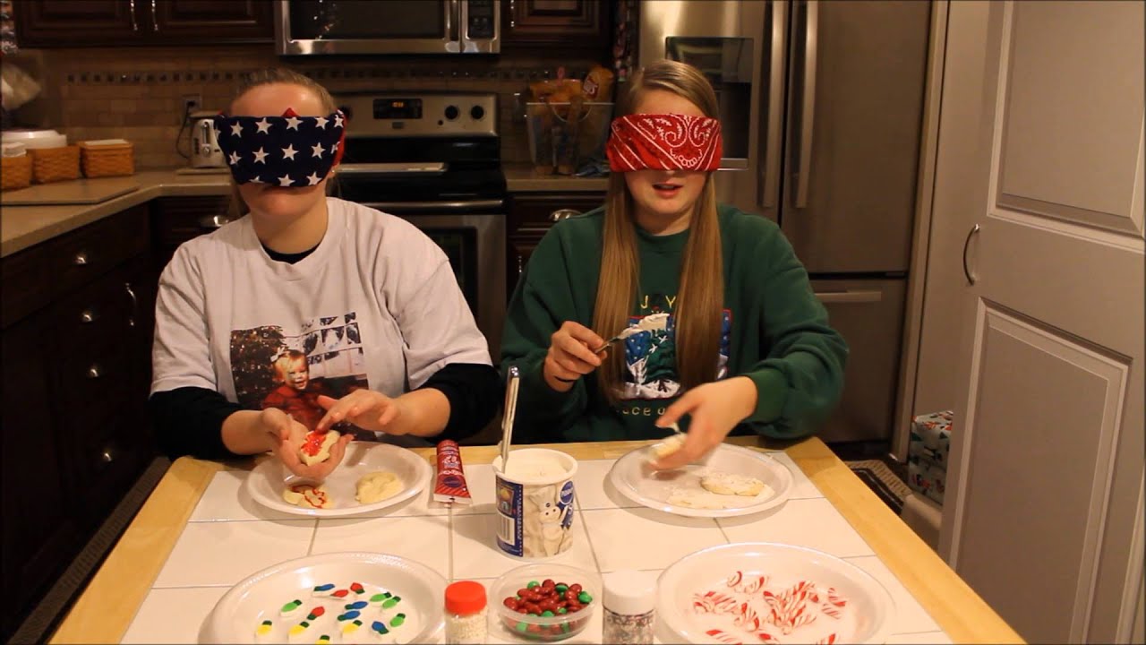 Blindfolded Christmas Challenge - YouTube