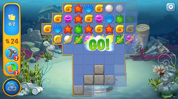 Fishdom level 44 Gameplay (iOS Android)