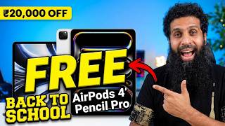 Apple Back To School Offer 2026 | MacBook & iPad big discount with free AirPods 4 & Apple Pencil Pro