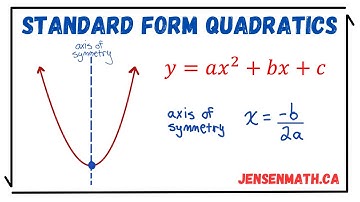 Standard Form Quadratics | math 10 | jensenmath.ca