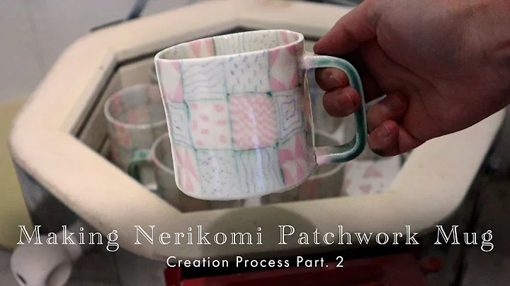 Making Nerikomi Pottery Mug | Part.2 - Slab Building, Glazing and Completion