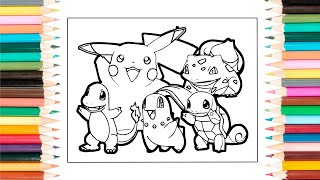 Pokémon coloring pages for kids - GBcoloring