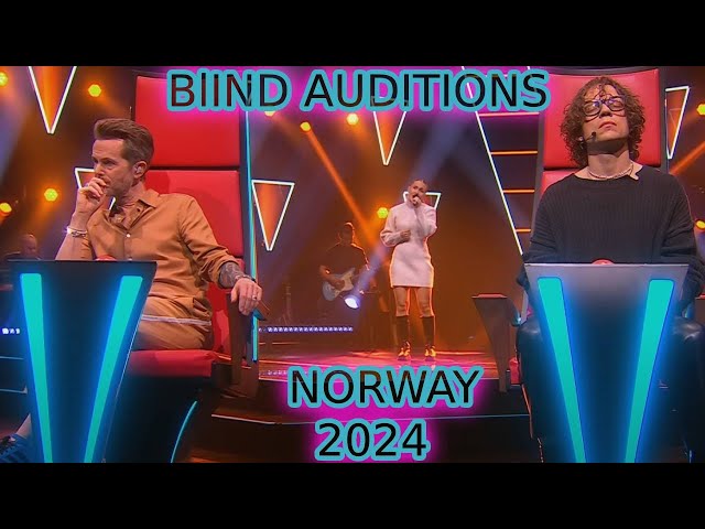 6 AMAZING Blind Auditions || The Voice Norway 2024 class=