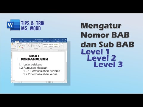 Cara mengatur nomor