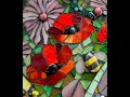 No 4 of 19 how to cut simple poppies for a stained glass garden mosaic