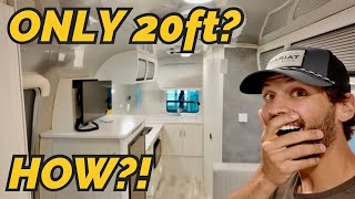 HOW is there this much SPACE in an RV under 20ft with no slides?! 2024 Airstream Bambi 20FB