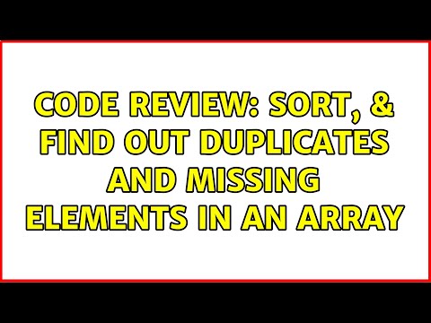 Code Review: Sort,