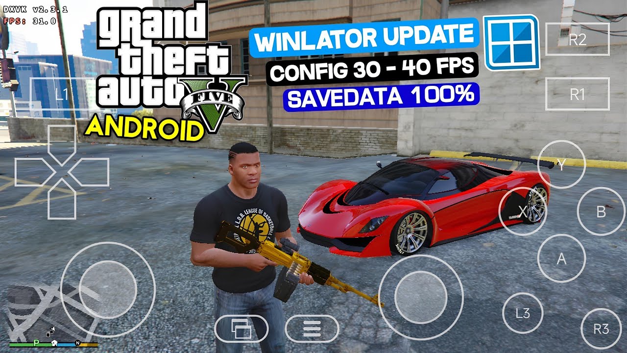 REAL!!! Main Game GTA 5 Di Android Offline WINLATOR Update