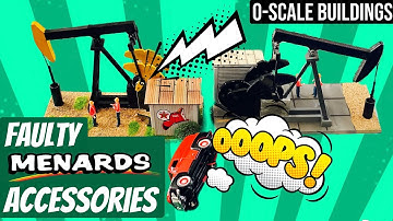 FAILED Menards Buildings??  Faulty Features on our O-Gauge Train Layout
