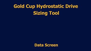 How to Use a Sizing Tool: Data Screen Tool | Gold Cup | Parker Hannifin