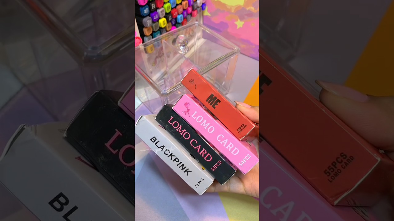 BLACK PINK 🖤💗lomo card 