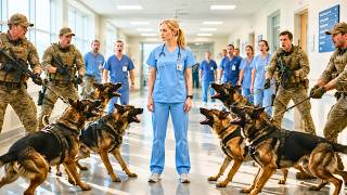 Nobody Could Control 5 Military K9s—Until a Nurse Spoke ONE Word and Revealed Who She Was