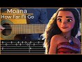 Moana - How Far I&#39;ll Go (Simple Guitar Tab)