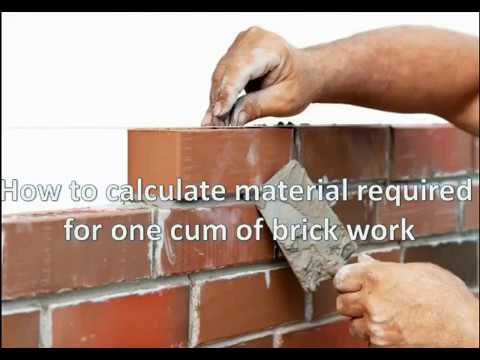 How do you calculate the number of bricks required for a wall?