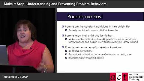 Make It Stop! Understanding and Preventing Problem Behaviors Part 14
