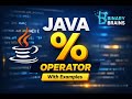 Java Operators Explained | Modulus (%) Operator in Java with Practical Examples