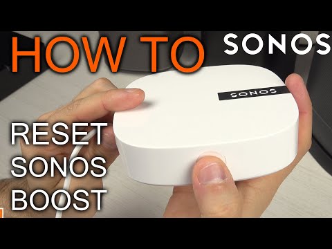 How to reset Sonos Boost