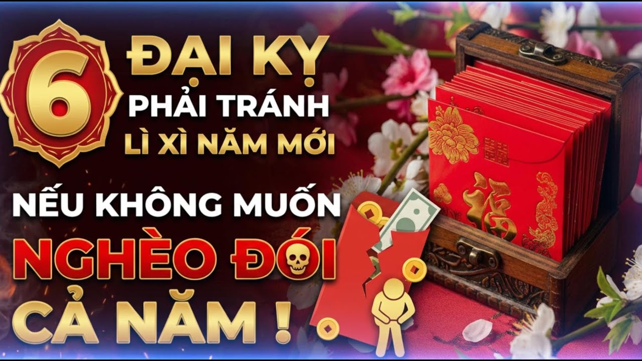 6 ĐIỀU CẤM KỴ KHI LÌ XÌ ĐẦU NĂM ❌ NHIỀU NHÀ PHẠM MÀ KHÔNG HAY – CẢ NĂM LAO ĐAO !
