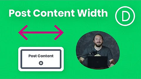 How To Fix The Divi Theme Builder Post Content Module Width