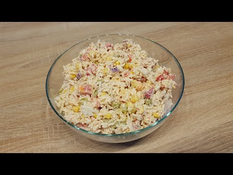 Video: Wie Man Thunfisch-Reissalat Macht