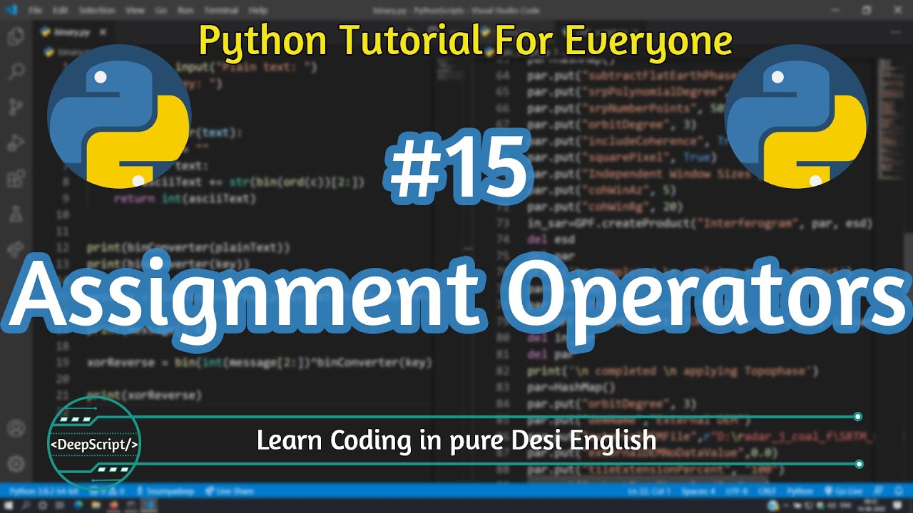 python assignment operators explained