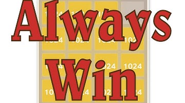 HOW TO WIN 2048 GAME EVERY TIME STEP BY STEP