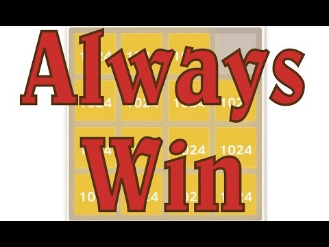 HOW TO WIN 2048 GAME EVERY TIME STEP BY STEP
