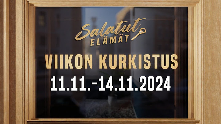 11.11. - 14.11.2024 | Viikon kurkistus | Salatut elämät