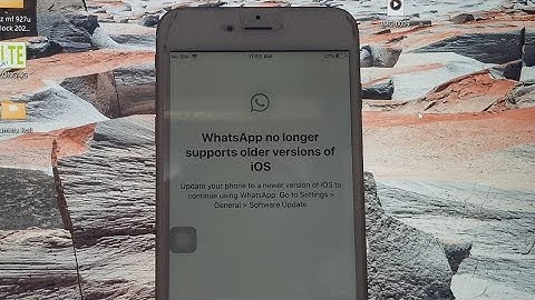 Iphone 6 / 6 plus no longer supporte older version of ios fix whatsapp !