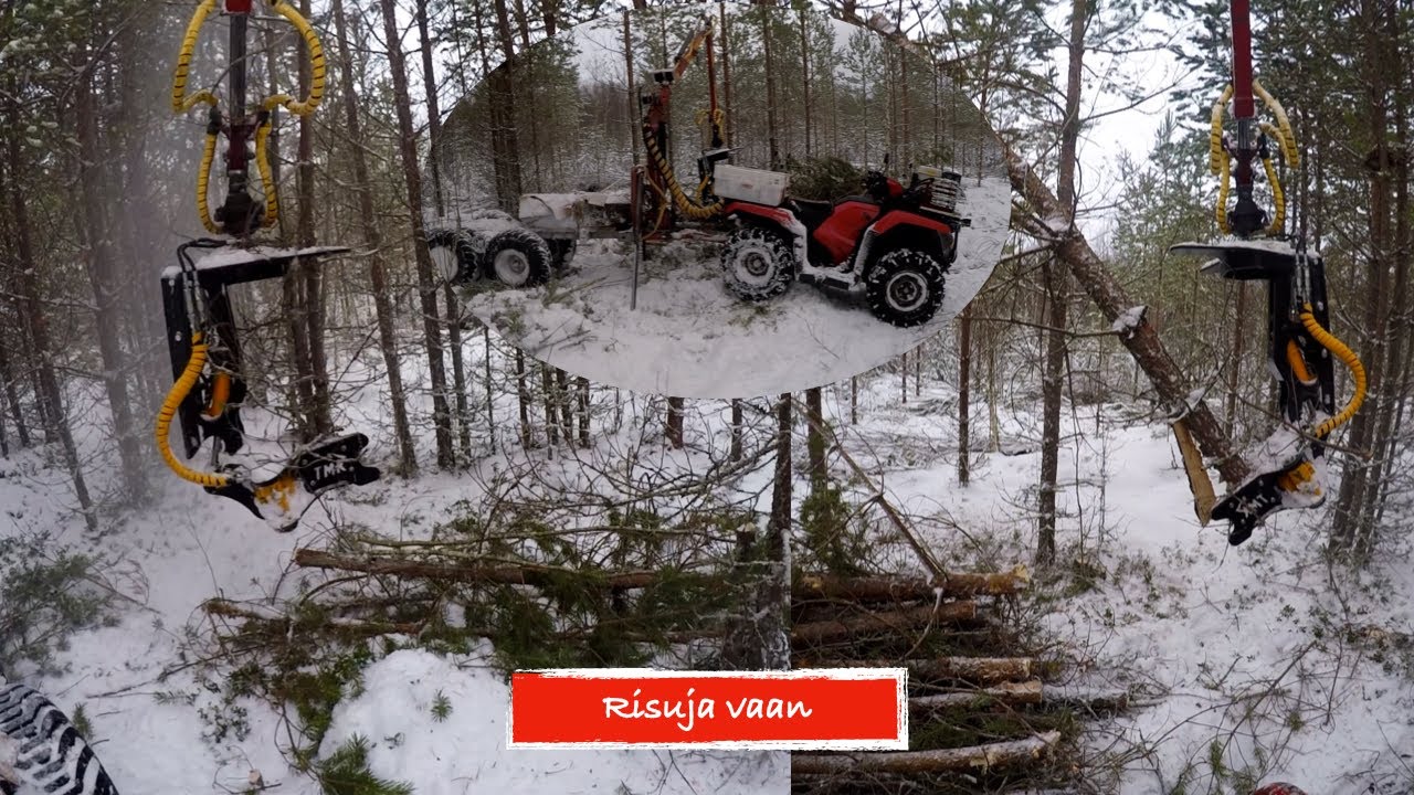Ajomoodi päälle ja hakataan myös, TMK 150, Kranman 1750 4WD, Honda ATV