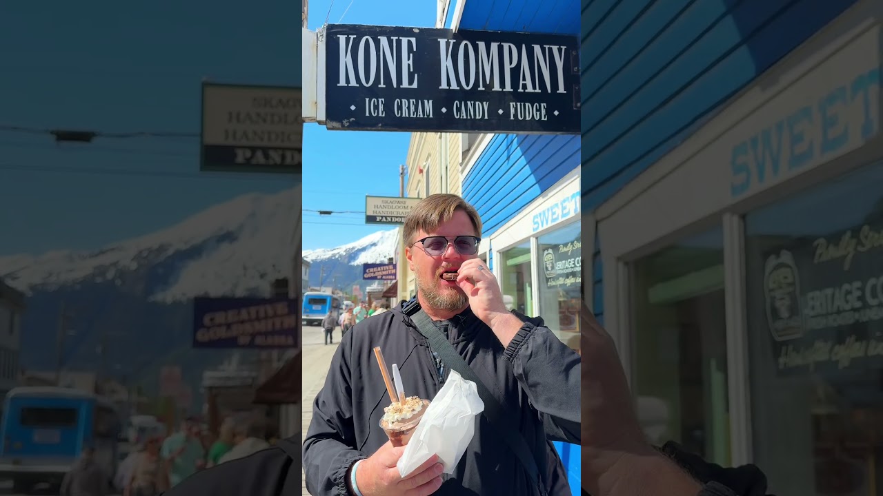 The best Milkshake 🥛 in Alaska 🏔️!  #alaska #cruise #skagway #explore #travel #food