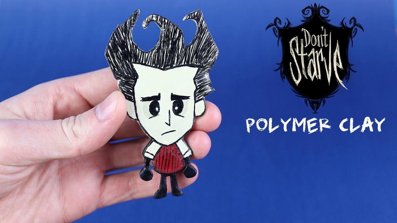 Wilson (Don't Starve) - Polymer Clay Magnet Tutorial - YouTube