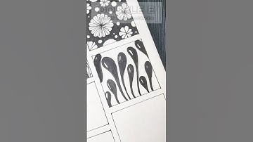 Easy Zentangle Patterns 34 #zentangleart #doodleart #zentanglepattern #doodlepattern #patterndrawing