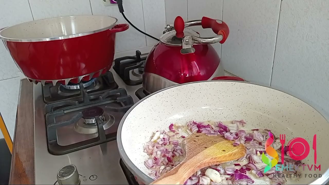 Winter dish: easy and quick pasta |Cooking on a snowy winter day 