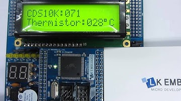 AVR ATmega128 트레이닝보드 - 텍스트LCD(조도센서,온도센서)제어