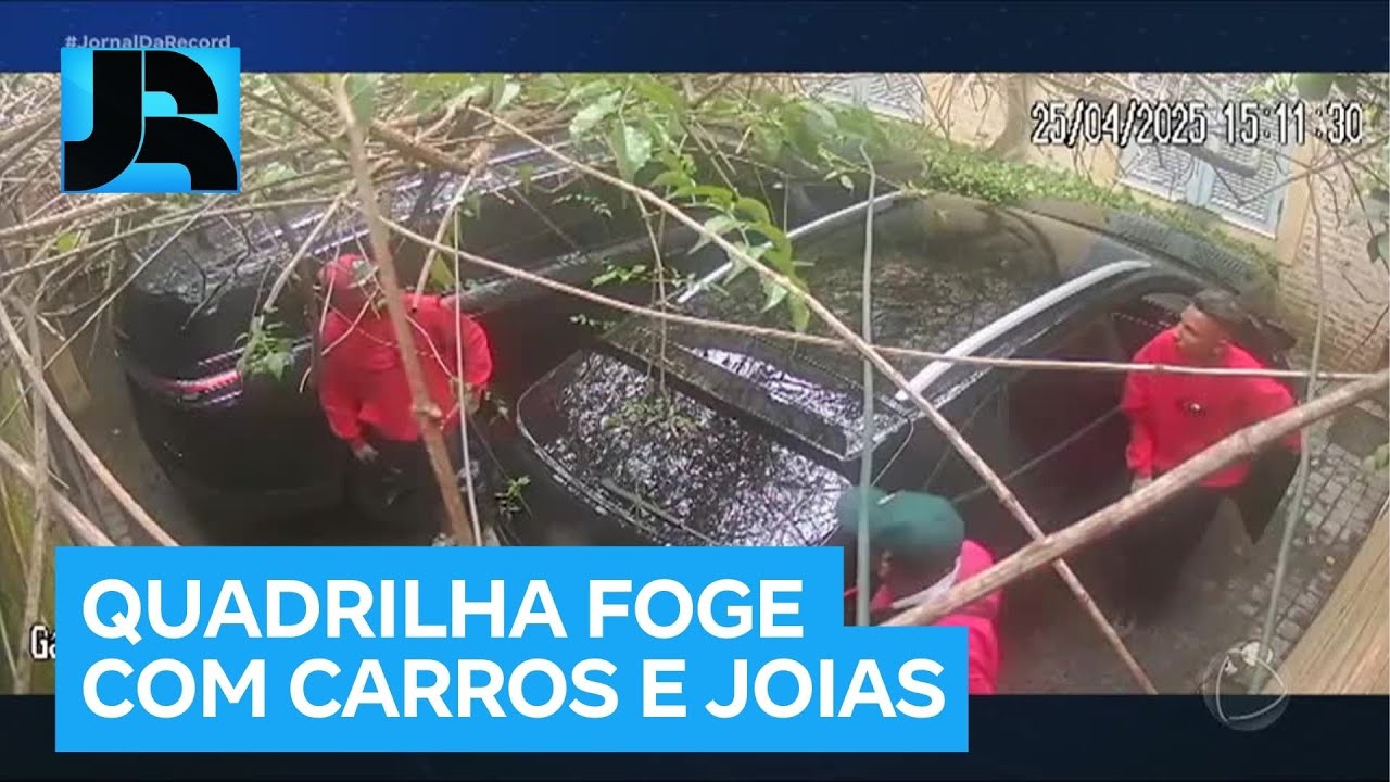 Novas imagens mostram ação de criminosos durante assaltos a casas de alto padrão em SP