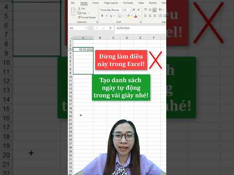 Tự động điền ngày tháng năm trong excel siêu nhanh bằng fill | Nguyễn Thị Hường mới nhất 2023