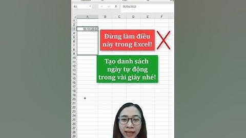 Tự động điền ngày tháng năm trong excel siêu nhanh bằng fill | Nguyễn Thị Hường