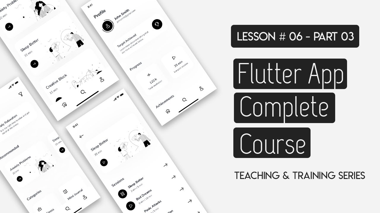 Flutter App Complete Course | Home Screen | Lesson 06 | Part 03 | Haris ...